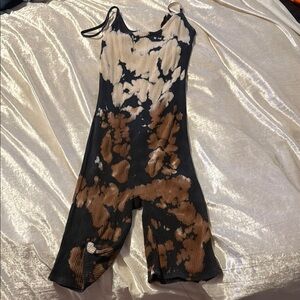 Stylish Black and Brown Women's Jumpsuit